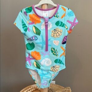 ⭐️⭐️PICK 5 / $20 Cat & Jack Aqua Seashell Toddler Girl Swimsuit 2T
